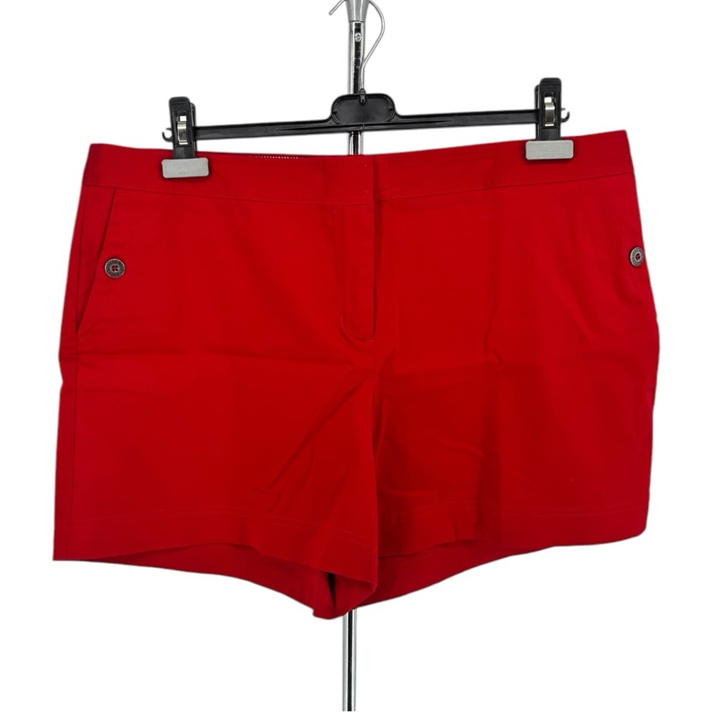Brooks Brothers Red Cotton Stretch Twill Shorts size 16 NWT Pockets